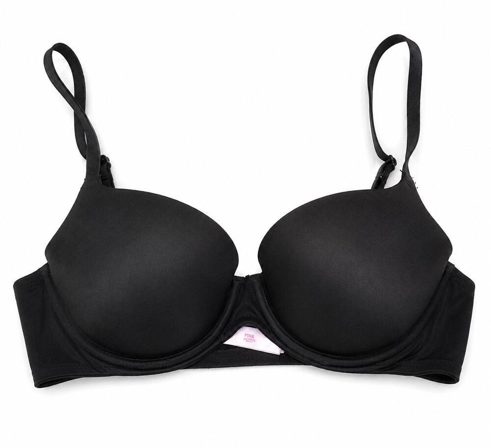 PINK Victoria's Secret Wear Everywhere Lightly Lined 34C TShirt Everyday Blk Bra